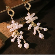 Simple Pearl Earrings Studs for Women Hypoallergenic Ear Jewelry Everyday Wear