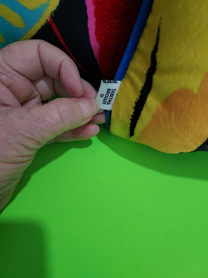 Colorful Recantangular Throw Pillows By Tabitha Brown 14x20 Inches Made In India - Image 4 of 4