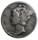 1942 Mercury Dime  Silver Circulated  (M13)