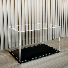 Clear Acrylic Display Case Dustproof Showcase For Model Cars Figures Toys