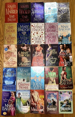 24 MARY BALOGH PBs: Bedwyn 1-5, Web 1-3, Huxtable 1-4, Dark Angel 1,2,5