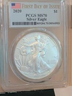2020  First Day Of Issue  American Silver Eagle PCGS MS70 809284.70/38544903