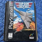 PS1 Top Gun Fire at Will! Sony PlayStation  Spectrum HoloByte 1996 Action Manual