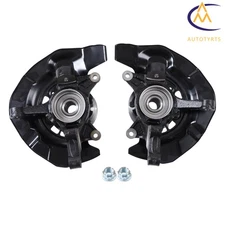 Pair Front Wheel Hub Bearings & Knuckles For Lexus RX330 RX350 RX400h Highlander