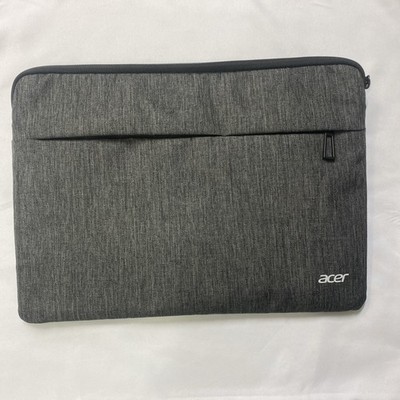 Acer Laptop Sleeve Gray Padded Zippered Carrying Bag 15.6 Inch