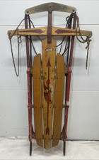 Vintage Flexible Flyer Sled Airline Pursuit No 47 H Antique Wood Snow Rare 47  T