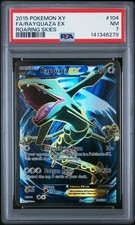 2015 Pokemon Rayquaza EX #104 Roaring Skies Full Art PSA 7 NM on eBay
