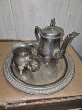 SERVIZIO DA THE / CAFFÈ ANTICO, TEIERA CON VASSOIO