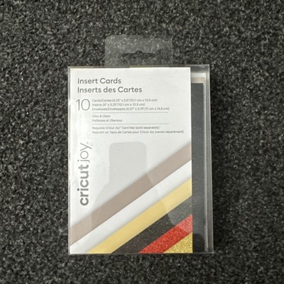Cricut Joy Insert Karten - Glitzer & Glam 10er Pack, 4,25''x5,5'' 2007180