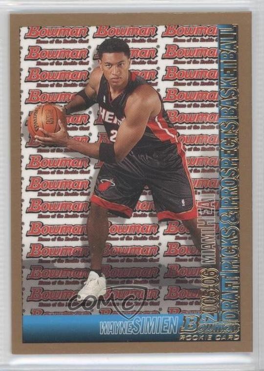 2005-06 Bowman Draft Gold Wayne Simien #115 Rookie RC 0a1