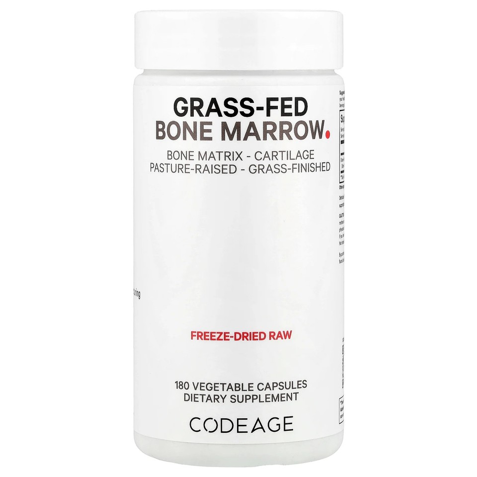 Grass-Fed Bone Marrow, 180 Vegetable Capsules