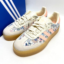 Adidas Sambae Liberty London Off White Blush Pink GS Youth shoes JQ2009 sz 5-7