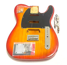 Genuine Fender Modern Player TELE Plus Guitar BODY HSS 3-Tone Cherry Burst Pine