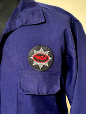 Retro Classic BSA Motorcycles Badged Zipped Navy Overalls Size XL 46-48" Chest