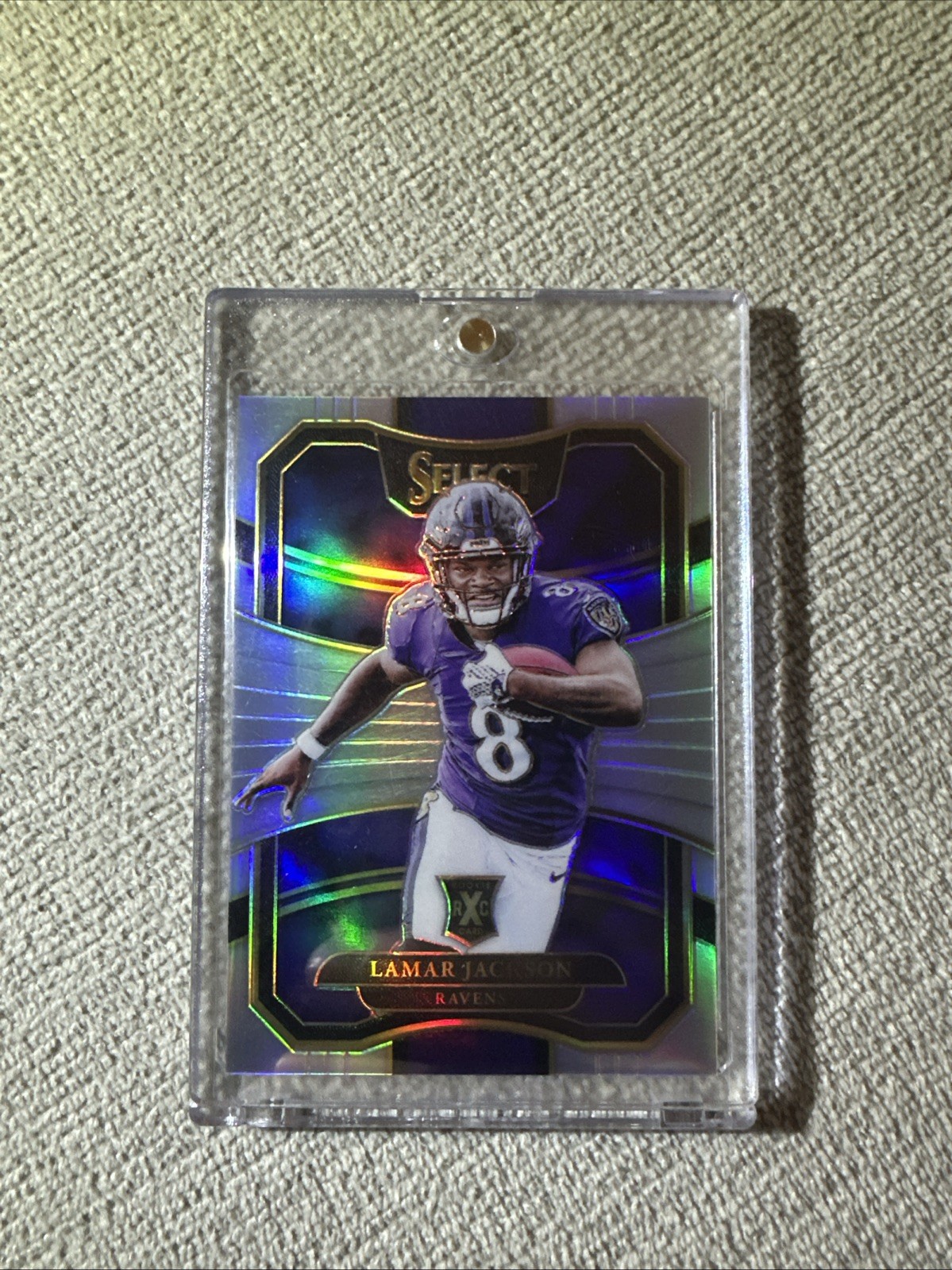 2017 Panini Select - 2018 XRC Lamar Jackson #305 Silver Prizm QB5 (RC)