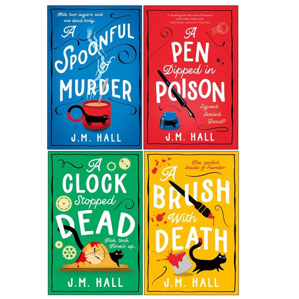The Retired Teacher Mysteries Series 4 Books Collection Set by J.M. Hall