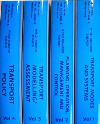 World Transport Research Proceedings Four Volume Set Meersman, Hilde, E. Voorde