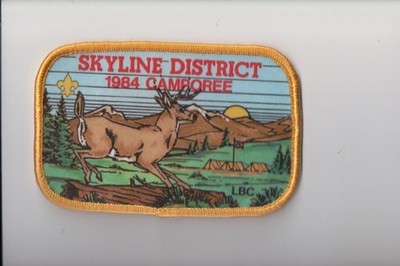 1984 LBC Skyline District Camporee patch