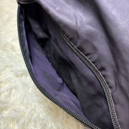 Rare Prada Messenger Shoulder Bag Purple Leather Used Excellent+ From Japan - Picture 9 of 20