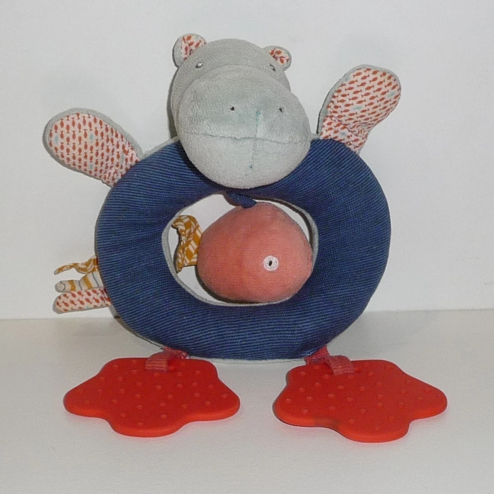 Doudou Hochet Hippopotame Moulin Roty - Photo 1/1