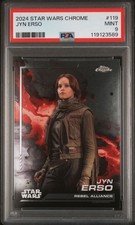 2024 TOPPS CHROME STAR WARS 119 JYN ERSO PSA MINT 9