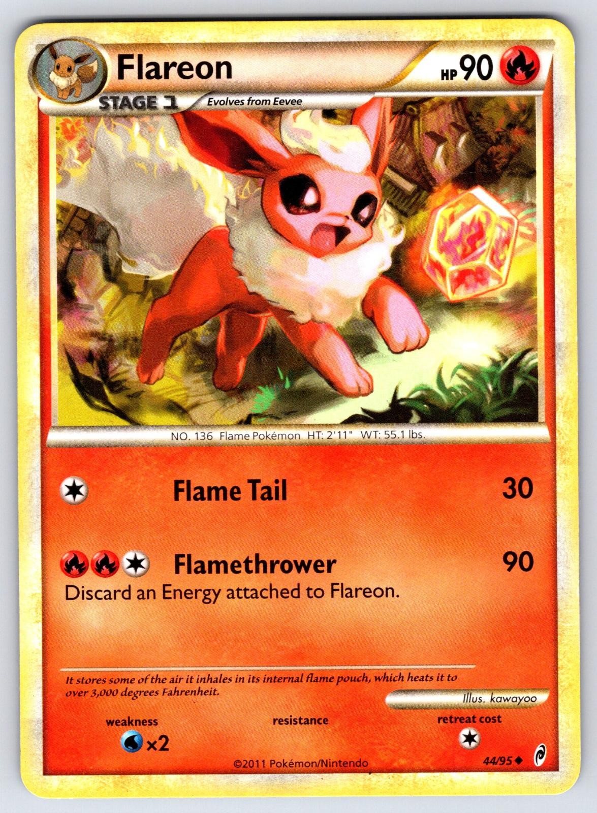 Flareon 44/95 Uncommon Call of Legends Pokemon LP