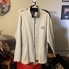 Vintage 90s Tommy Sport Full Zip Fleece Jacket Size: XXL Made in USA
