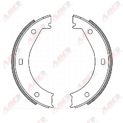 KIT GANASCE FRENO A TAMBURO POSTERIORI ABE CRB005ABE I PER MINI MINI CLUBMAN - Immagine 2 di 4