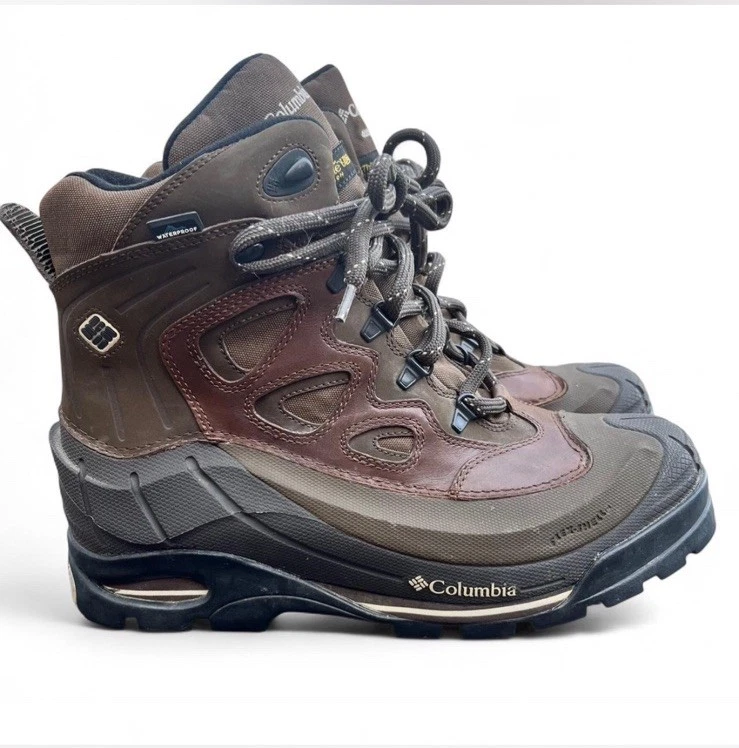 Columbia Bugaboot III winter boots in brown leather men’s size 13