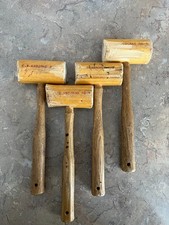 4 Vintage C.S. Osborne Hickory Mallets model 90-5