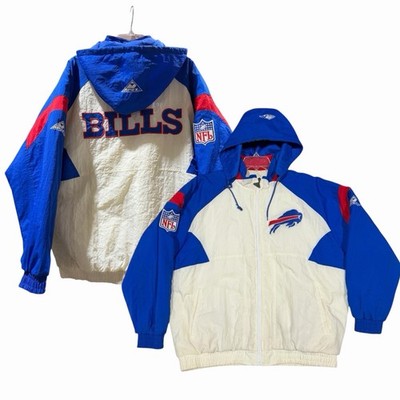 Vintage Buffalo Bills Apex One Pro Line Jacket Hooded Men s Adult Size XL 90 s