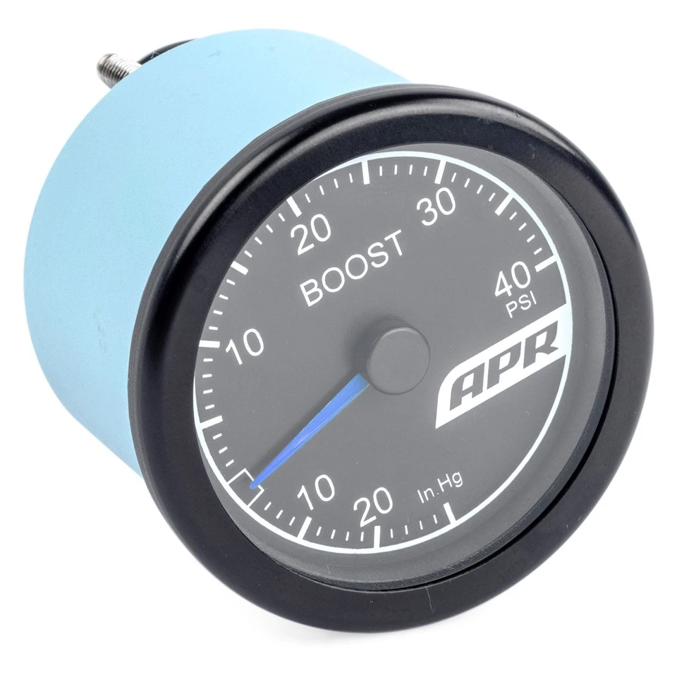 APR 2-3/64" Mechanical Boost/Vacuum Gauge System w Blue Needle, 0-40 PSI Foto 3 de 3