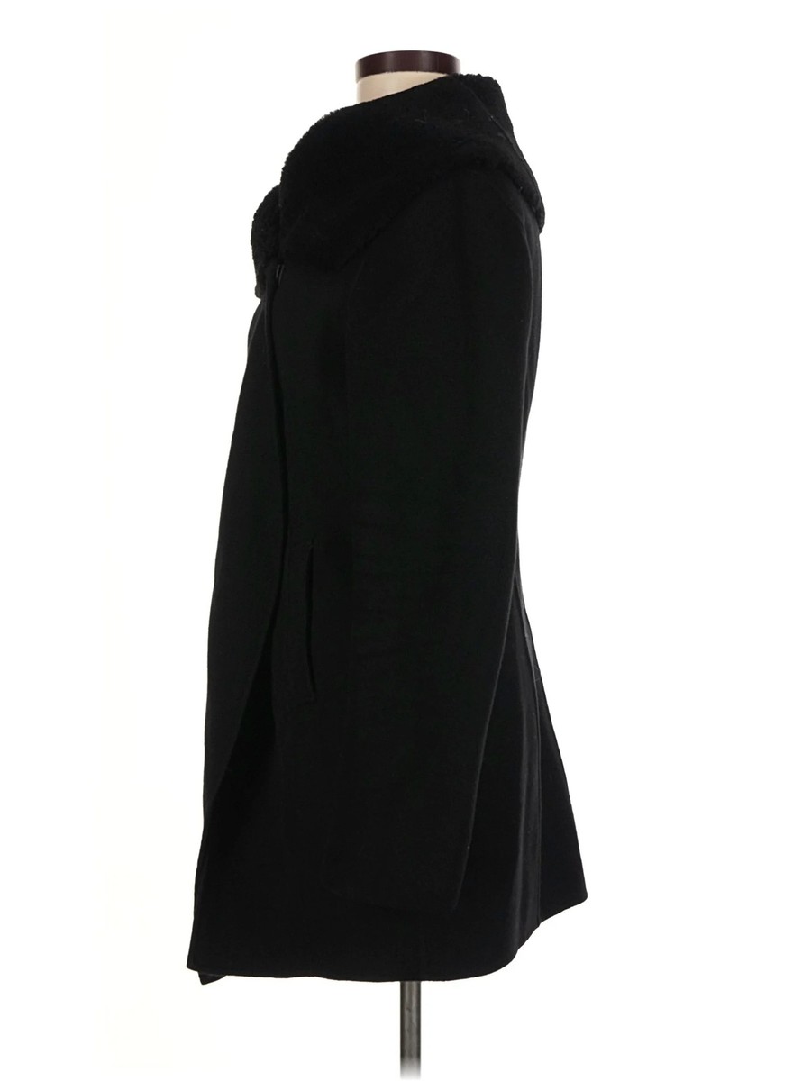 Dawn Levy Women Black Coat M View 4