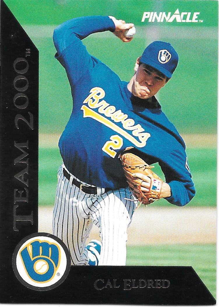 CAL ELDRED 1992 Pinnacle Team 2000 - MILWAUKEE BREWERS - #36