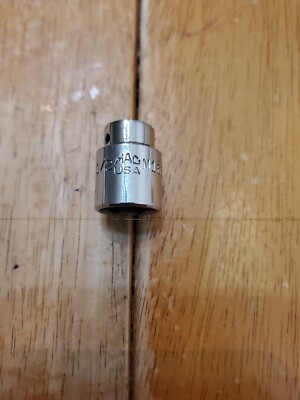 Mac Tools 1/4'' Drive 1/2'' 6PT SAE Shallow Chrome Socket USA M166