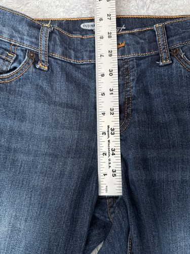 Old Navy Jeans Women 6 S Blue Denim The Flirt Bootcut Cotton Blend Low 30x29 - Picture 10 of 18
