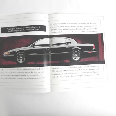 VINTAGE 1993 CHRYSLER CARS DEALERSHIP SALES BROCHURE SPECIFICATION INFORMATION