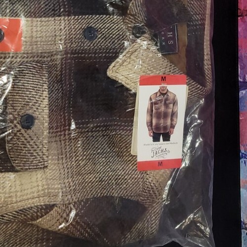 NWT The Original J.A.C.H.S Flannel Shirt Men’s Size Medium Wool Blend NEW - Picture 3 of 3
