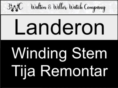 NOS New Landeron Winding Stem Tija Remontar Albero Vintage Part Watch