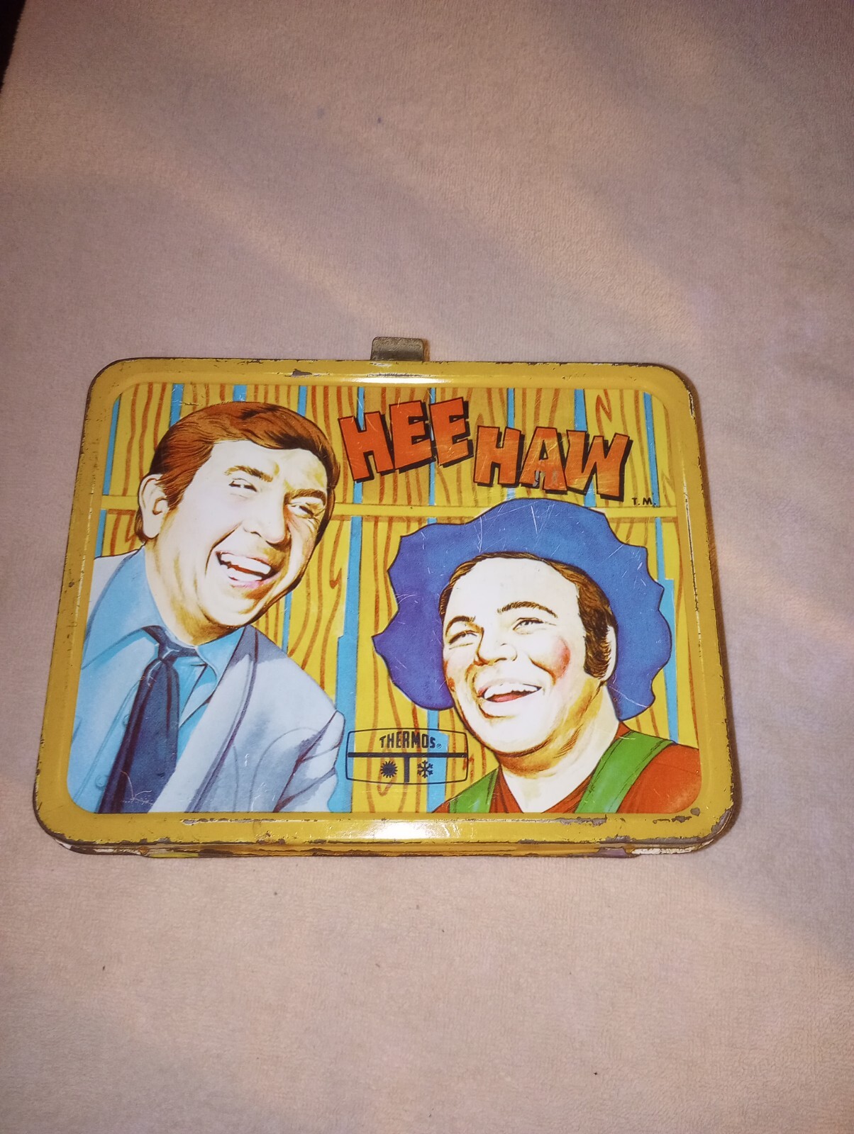 Hee Haw Vintage Metal Lunch Box Buck Owens Roy Clark (NO Thermos