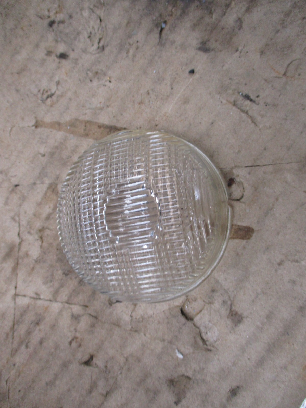 1950 1951 FORD REVERSE LIGHT LENSES FAB 48 HALL DETROIT GLASS LENS (1)  IK