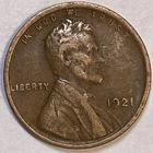 1921 Lincoln Wheat Cent Extremely Fine XF Coin #13989