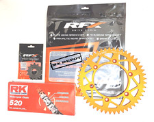 RK CHAIN RFX SPROCKET KIT ORANGE 14T FRONT 48T REAR KTM SX125 SX150 SX250 SX300