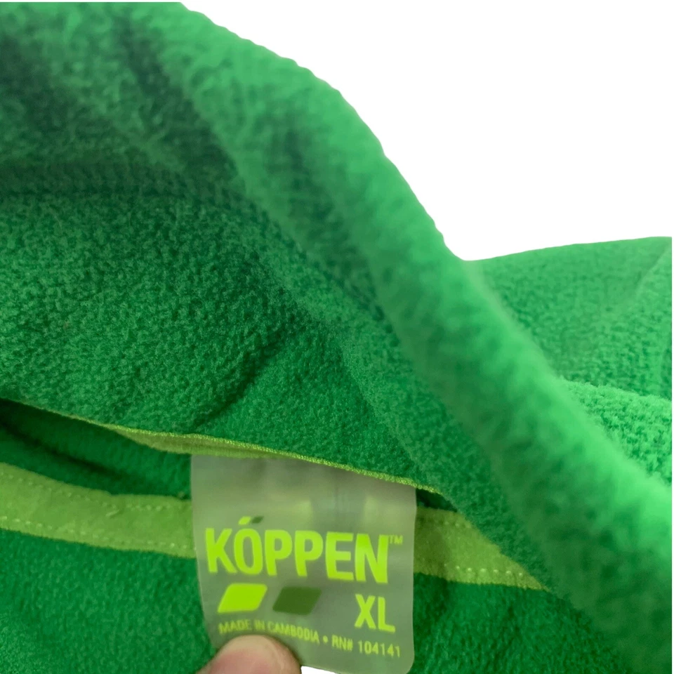 MUJER TALLA XL KOPPEN THERMO verde 1/2 cremallera polar suéter chaqueta Foto 3 de 4