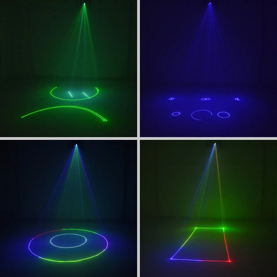 0.5W RGB SD Card Program Laser Animation DMX DJ Party Show Projector Stage Light - Image 2 of 4