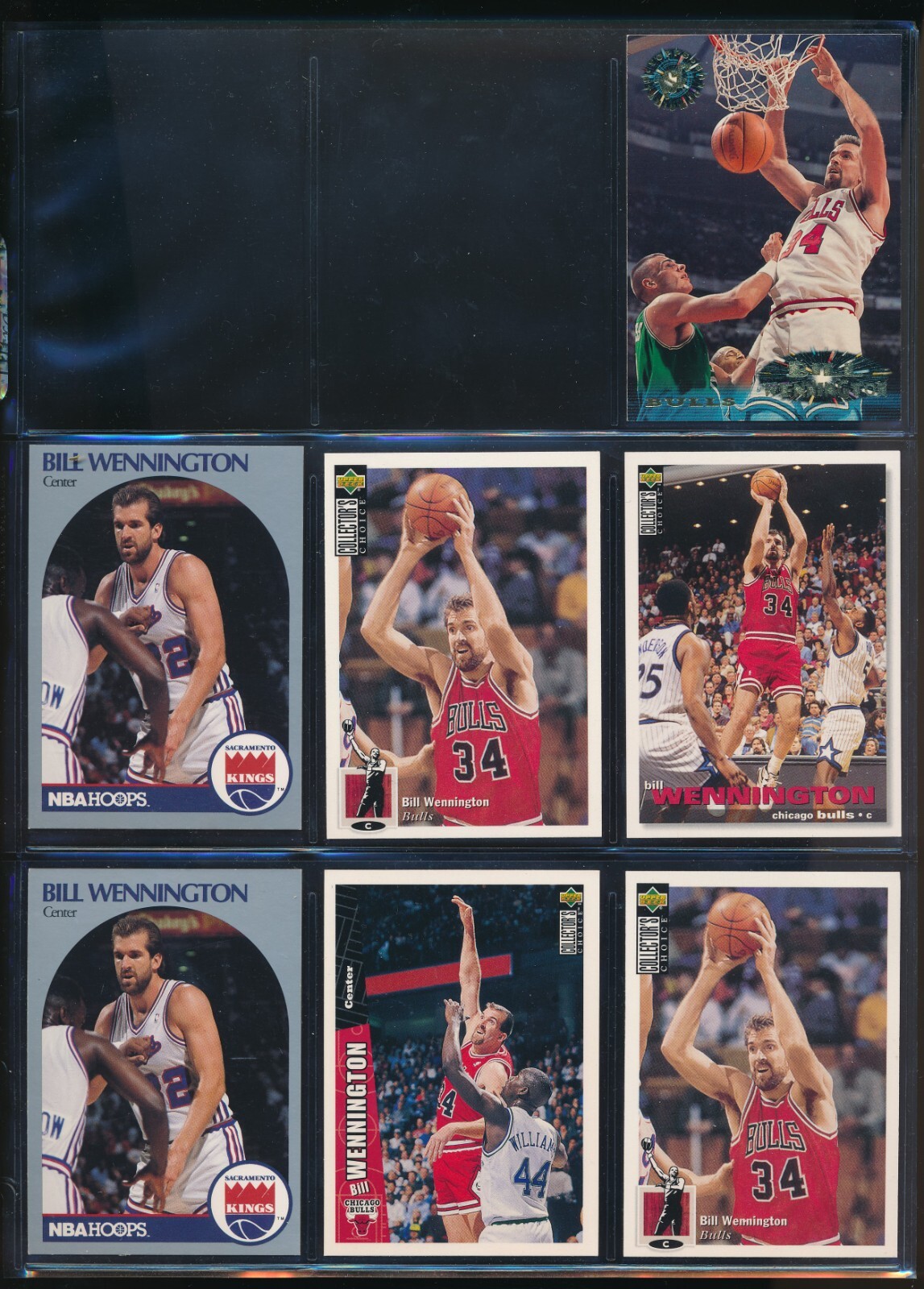 Lot (7) Bill Wennington 1994-95 Upper Deck #367 26 14 431 222 Bulls (VS117)