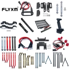 FLYXM Drive shaft Chassis Links Luggage Rack Kit For 1/24 SCX24 Jeep Gladiator