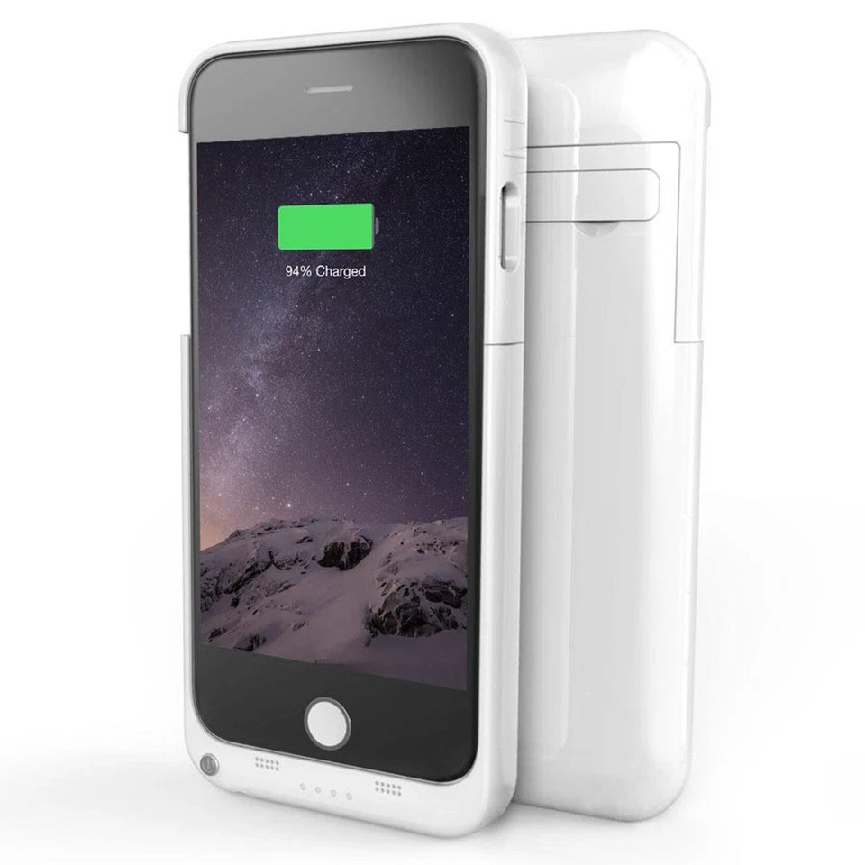 UK4800mAh tragbares externes Netzteil Ersatzakku Ladegerät Hülle iPhone 6 Plus - Bild 2 von 2