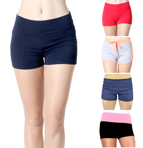 womens cotton yoga shorts
