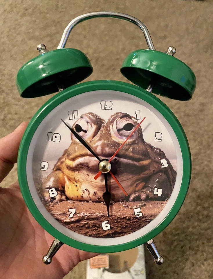 New Wacky Wakers Bull Frog Alarm Clock Croaks New Old Stock Wacky Animal Clock - Image 4 of 4